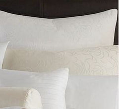 Barbara Barry Bedding, Peaceful Petals Crisp White Standard Sham NEW (Clearance)